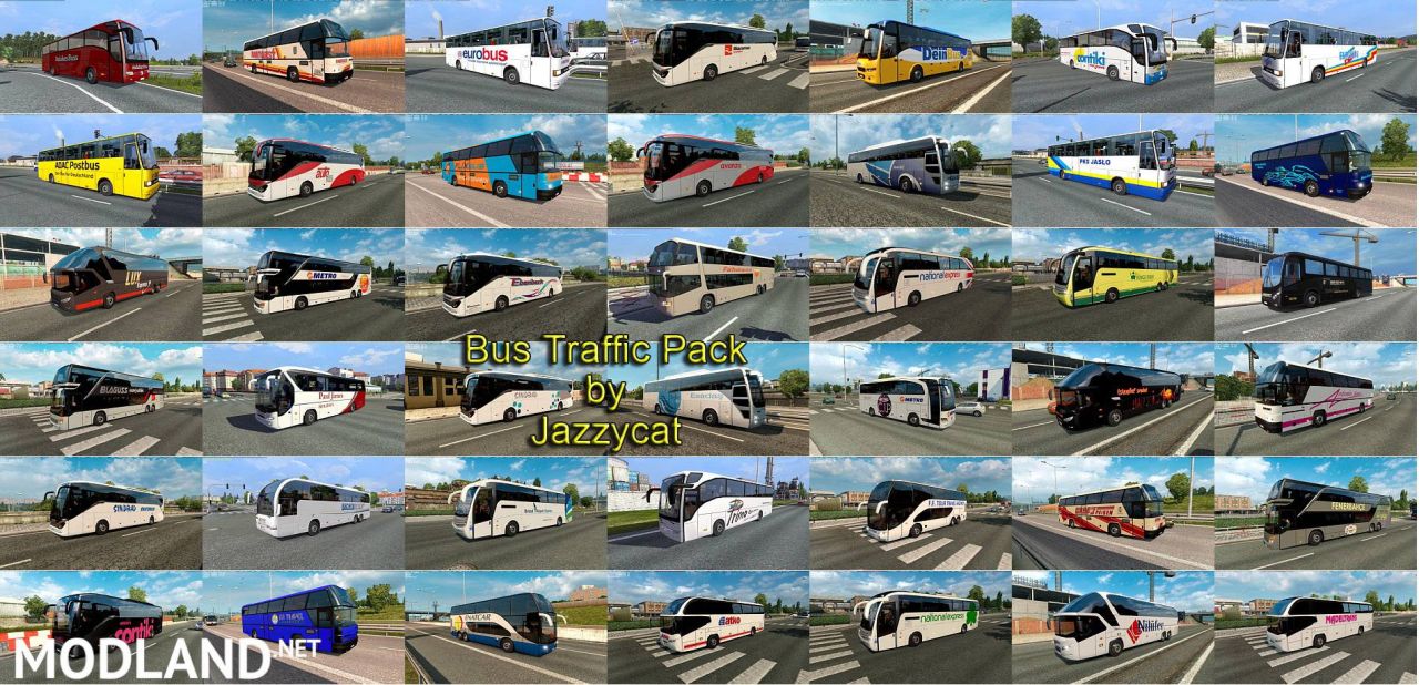 Bus Traffic Pack by Jazzycat