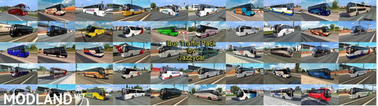 Bus Traffic Pack by Jazzycat