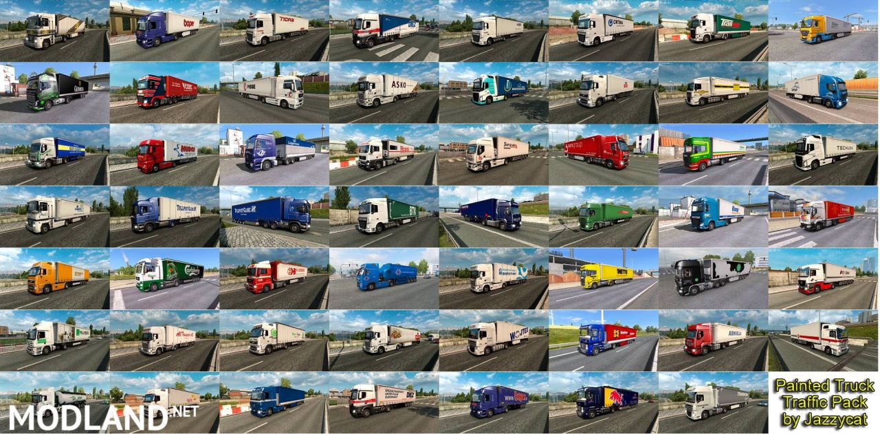 Painted Truck Traffic Pack by Jazzycat