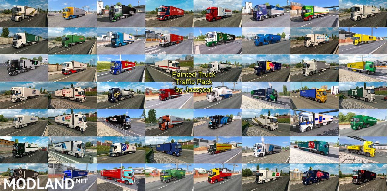 Painted Truck Traffic Pack by Jazzycat