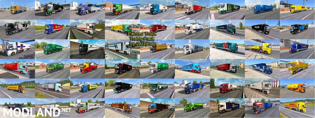 Painted Truck Traffic Pack by Jazzycat