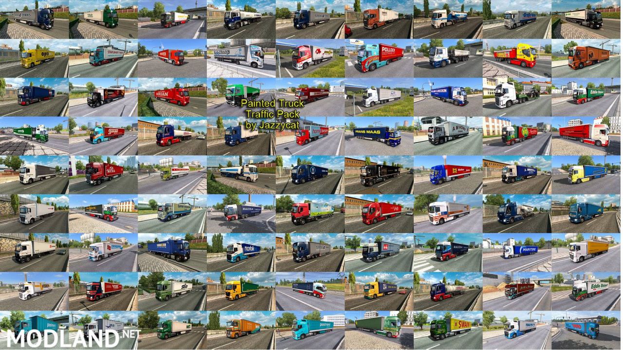 Painted Truck Traffic Pack by Jazzycat