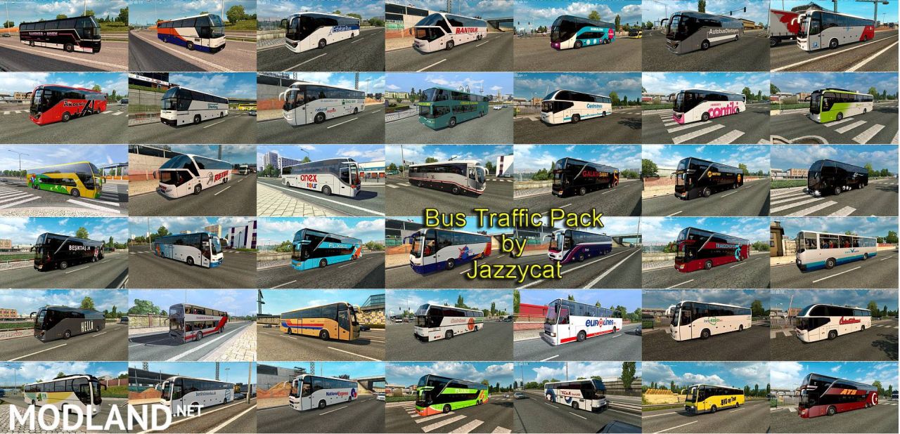 Bus Traffic Pack by Jazzycat