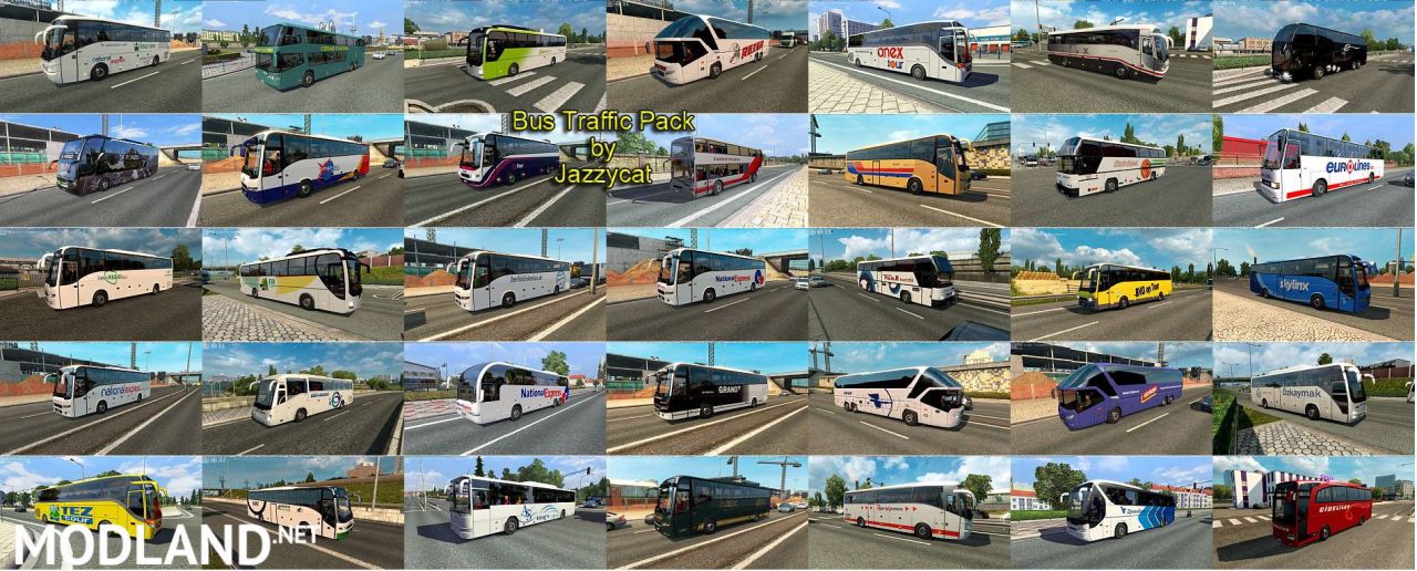 Bus Traffic Pack by Jazzycat