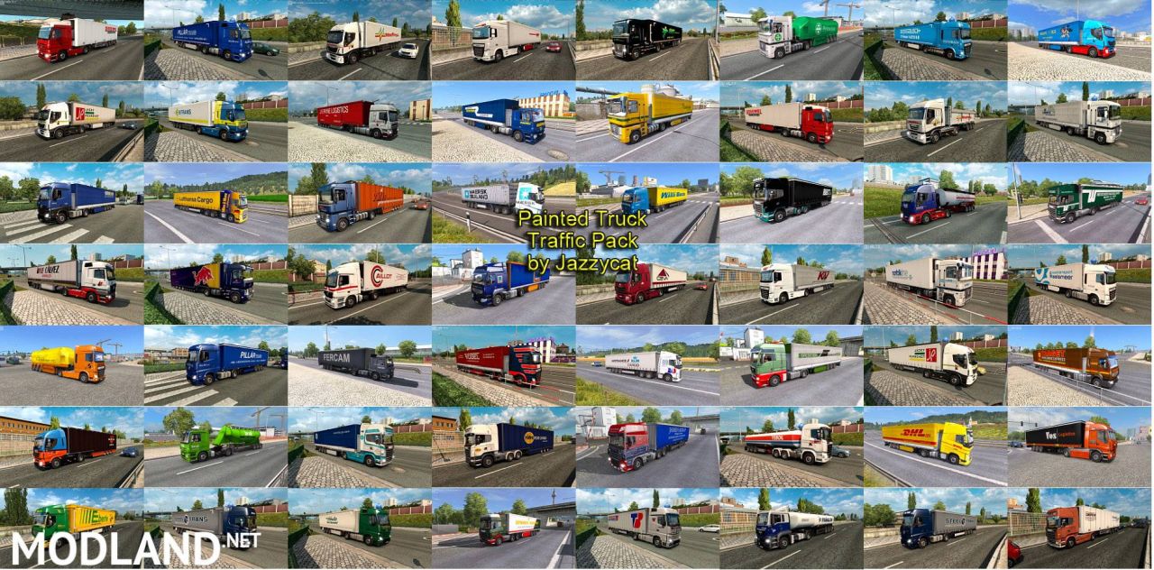 Painted Truck Traffic Pack by Jazzycat