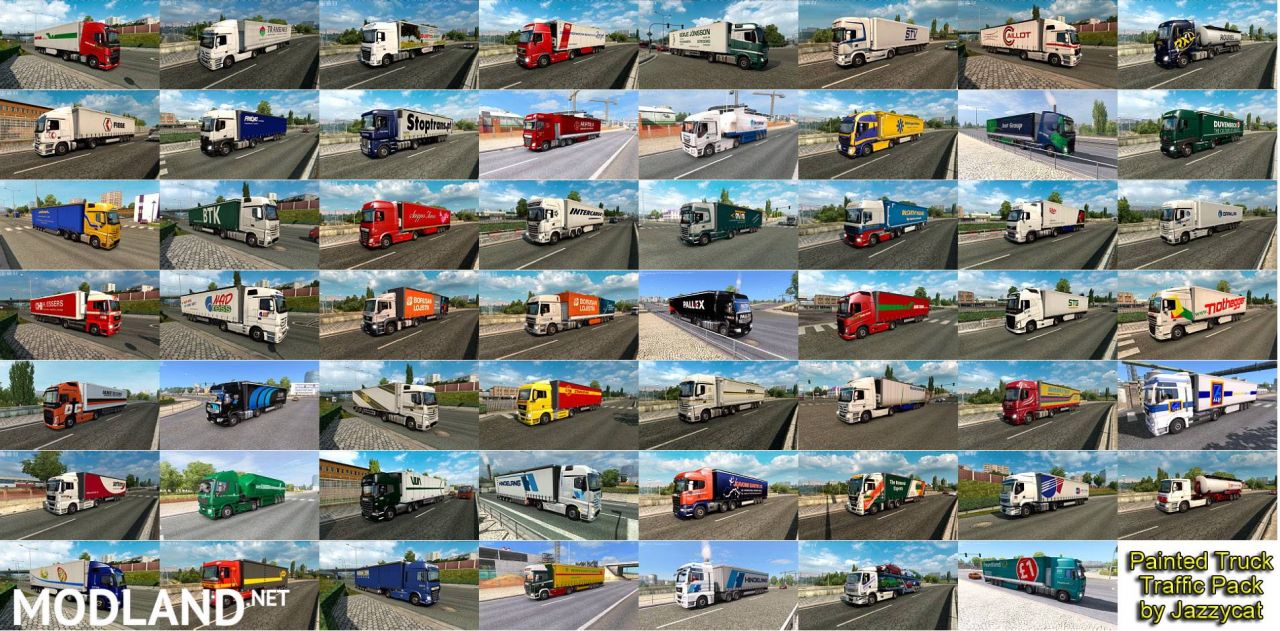 Painted Truck Traffic Pack by Jazzycat