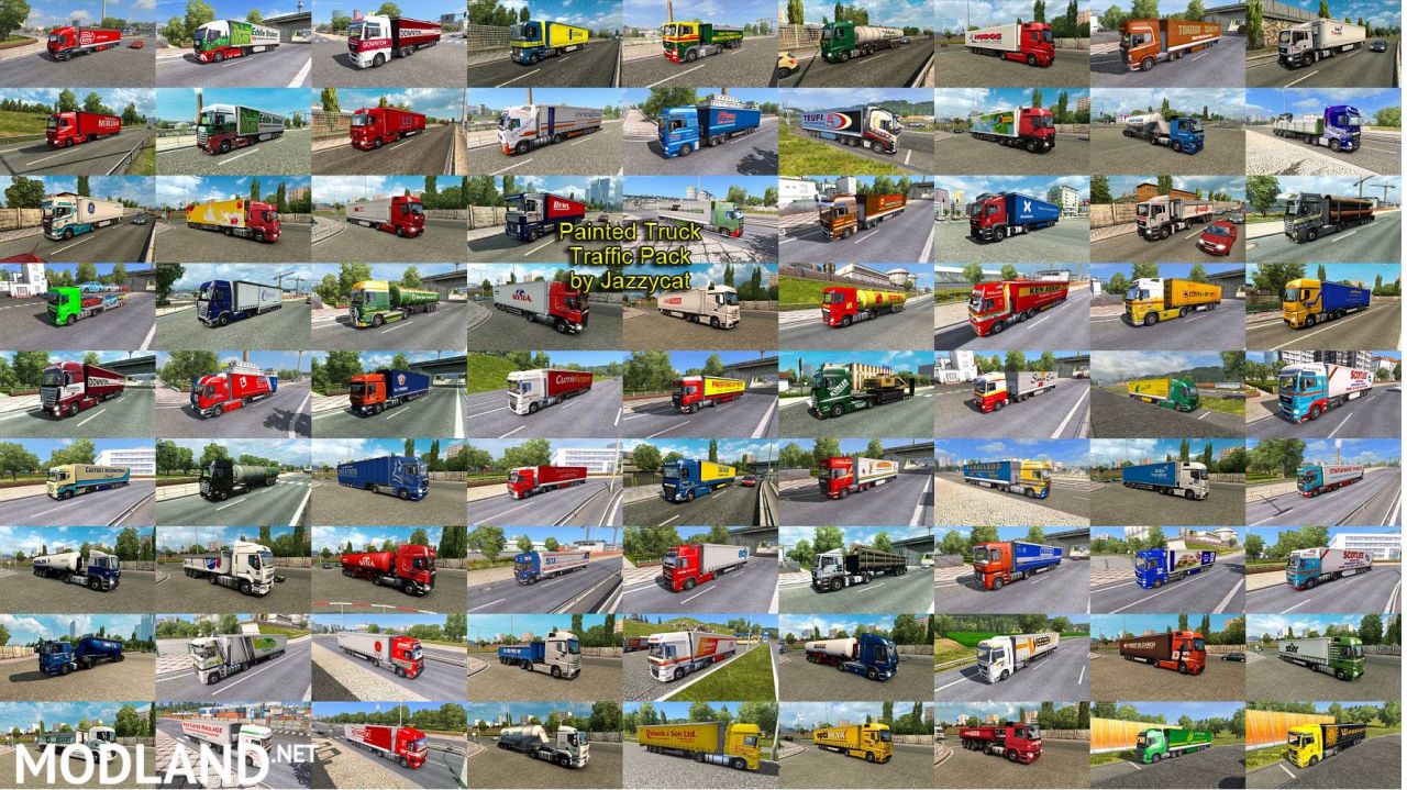 Painted Truck Traffic Pack by Jazzycat