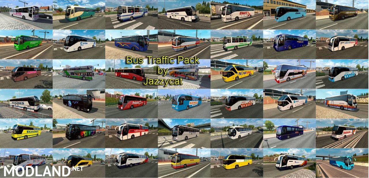Bus Traffic Pack by Jazzycat