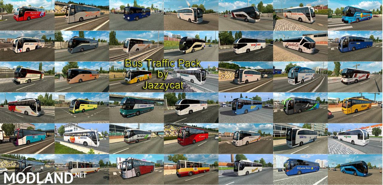 Bus Traffic Pack by Jazzycat