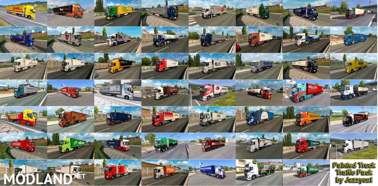 Painted Truck Traffic Pack by Jazzycat