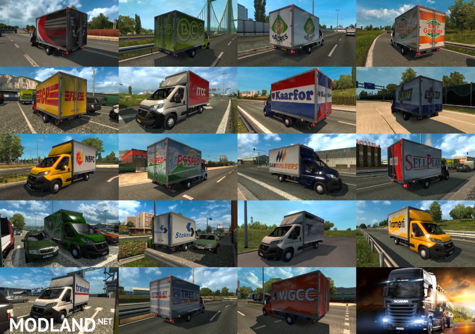 Vans with skins ETS2 Company