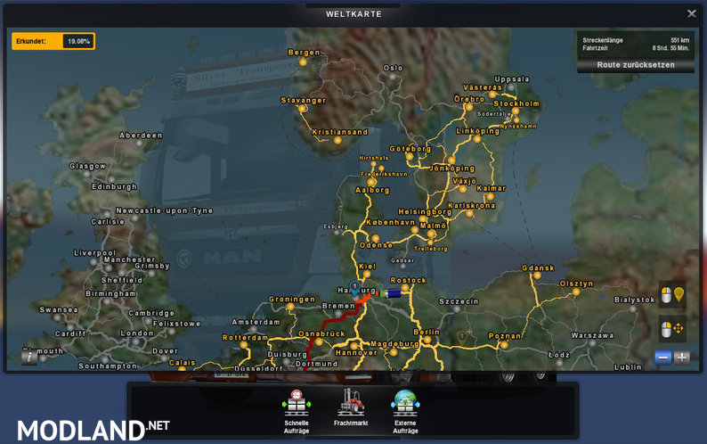 Europamap In Color DLC North Easth