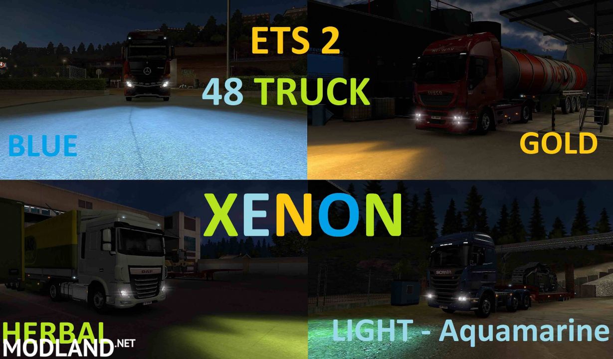 ETS 2 48 TRUCK XENON COLOR PACK