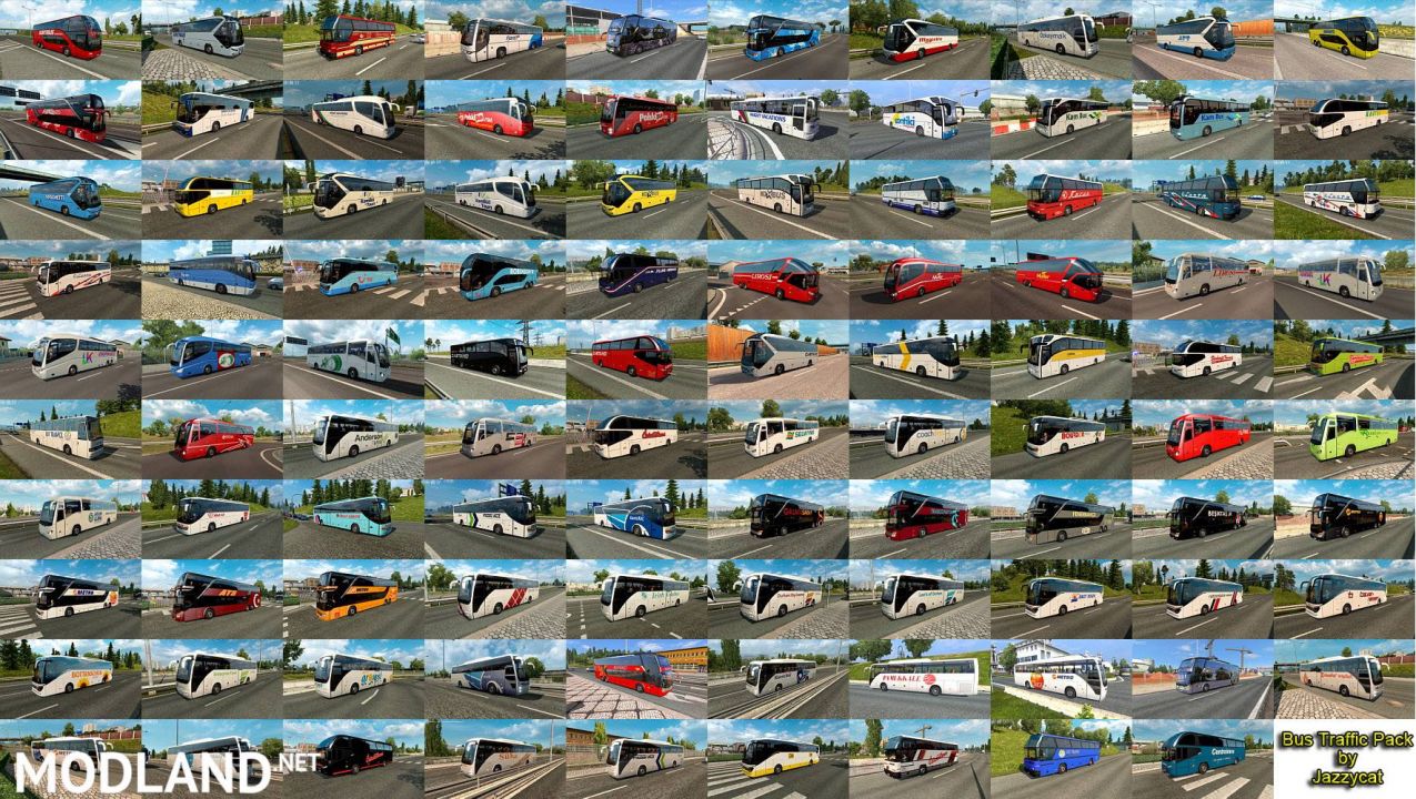 Bus Traffic Pack by Jazzycat