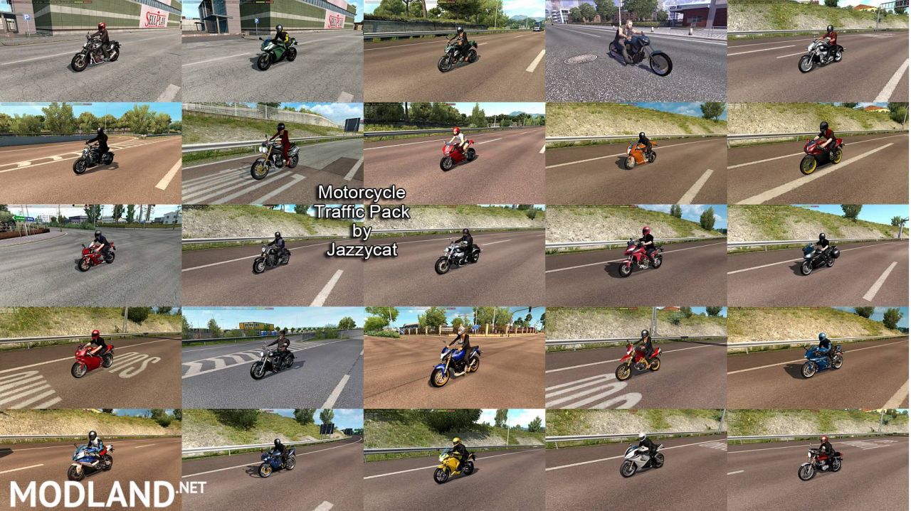 Motorcycle Traffic Pack by Jazzycat