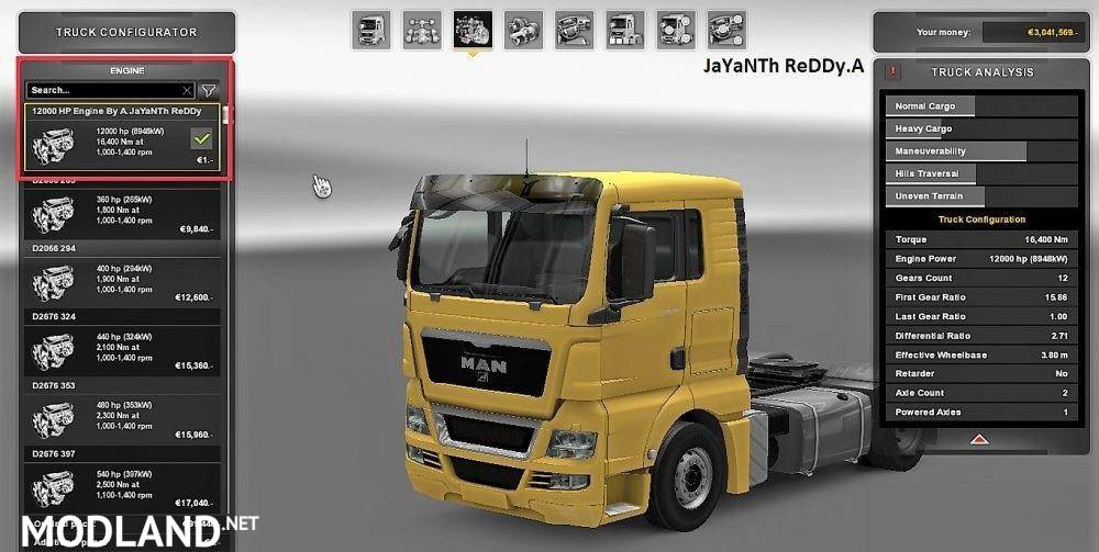 12000 HP ENGINE FOR ALL TRUCKS