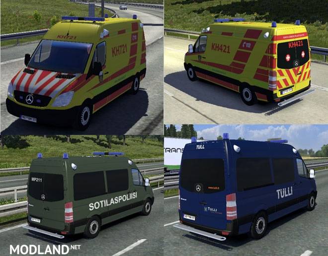 Fin Police and Ambulance AI Cars