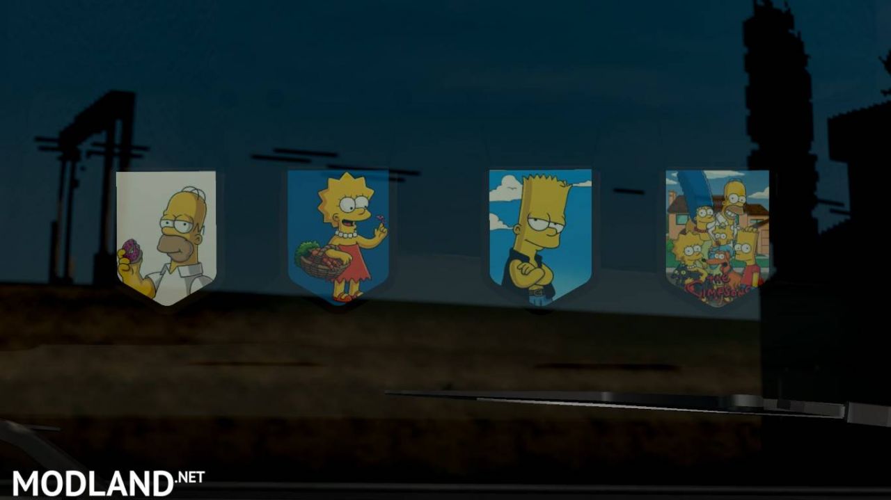 THE SIMPSONS PENNANTS PACK #1