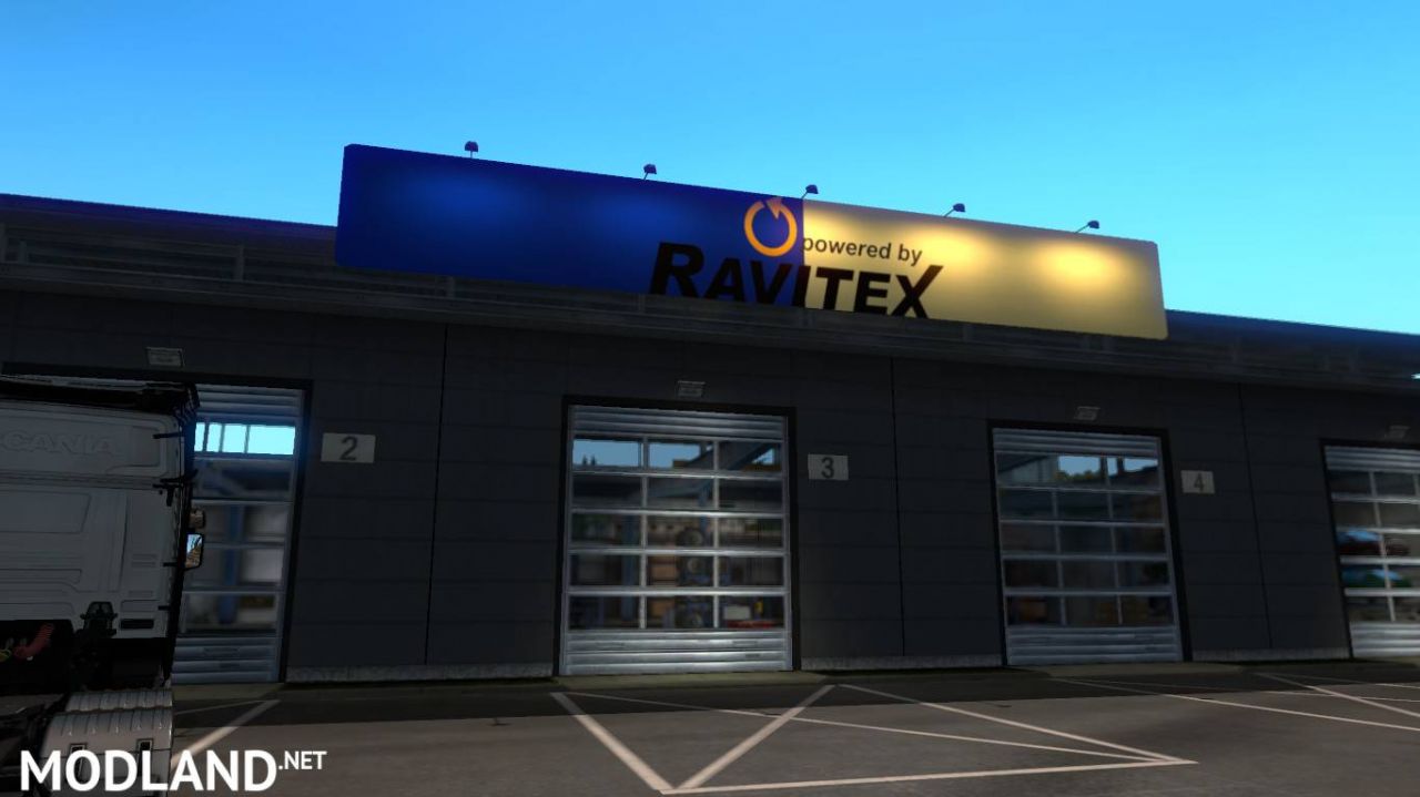 Ravitex Garage Logo Board