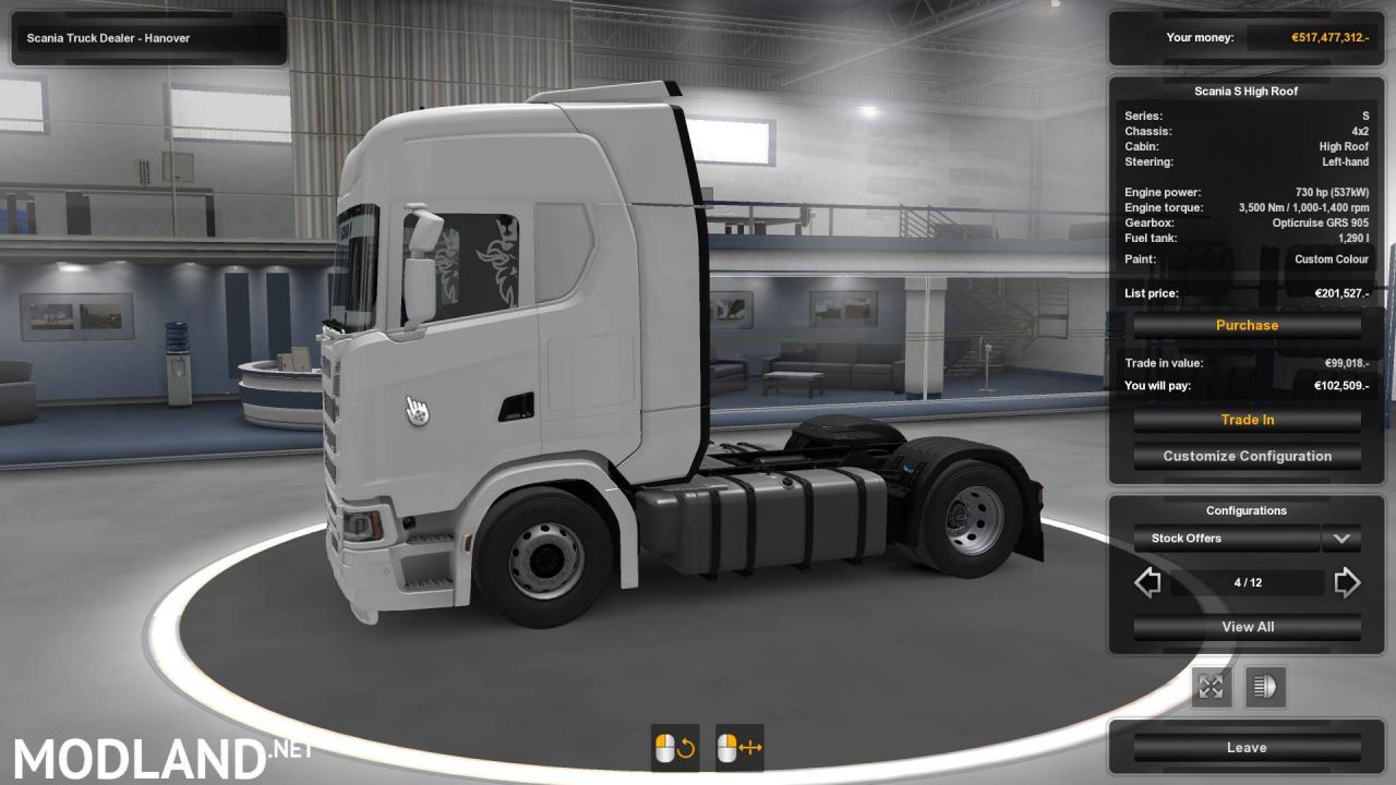 Scania Trucks Galss Sticker