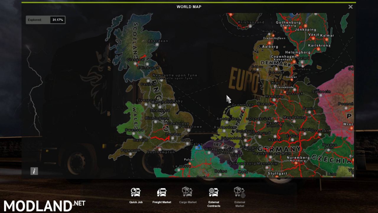 HoI 4 Map Colored for ETS2