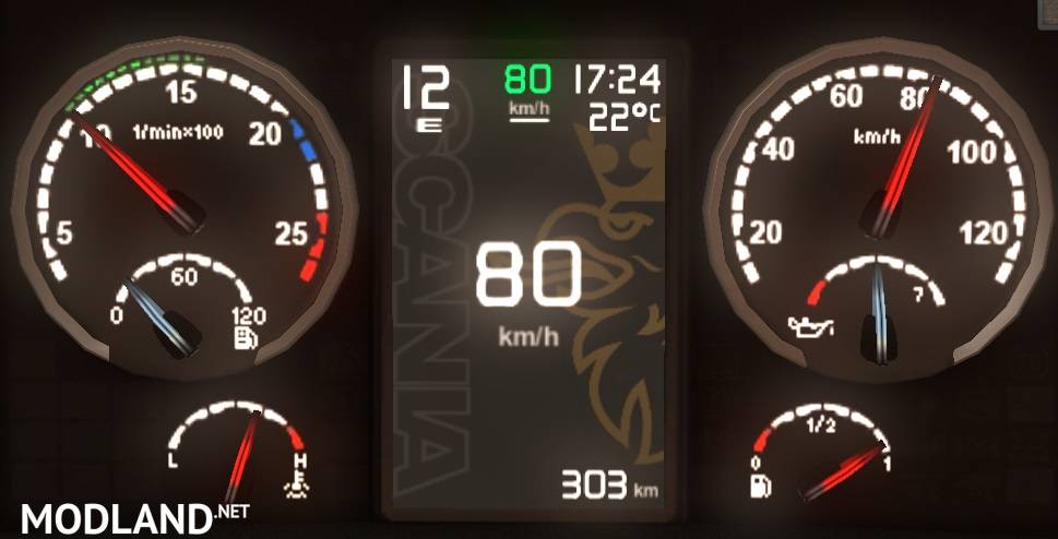 Scania Griffin Custom dashboard (1.1)