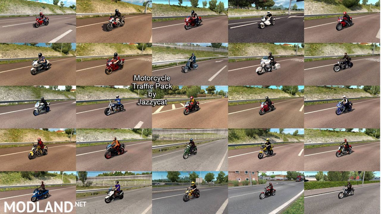 Motorcycle Traffic Pack by Jazzycat