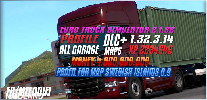 ProfilFor Map Swedish Islands 0.9 for ets2 1.32