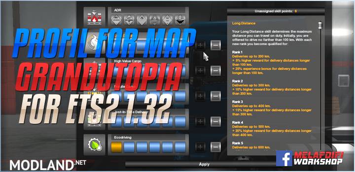 Profil For Map Utopia For ETS2 1.32
