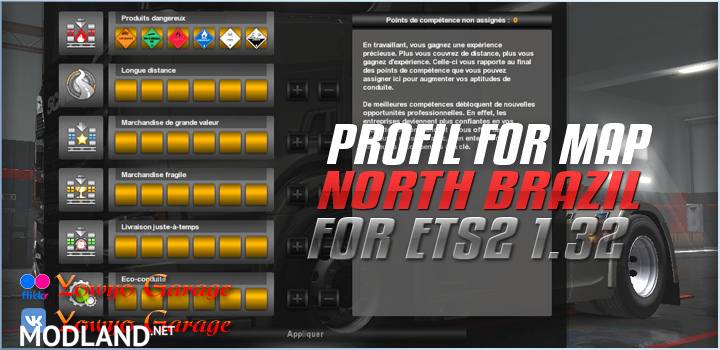 Profil For Map North Brazil 1.0 For ETS2 1.32