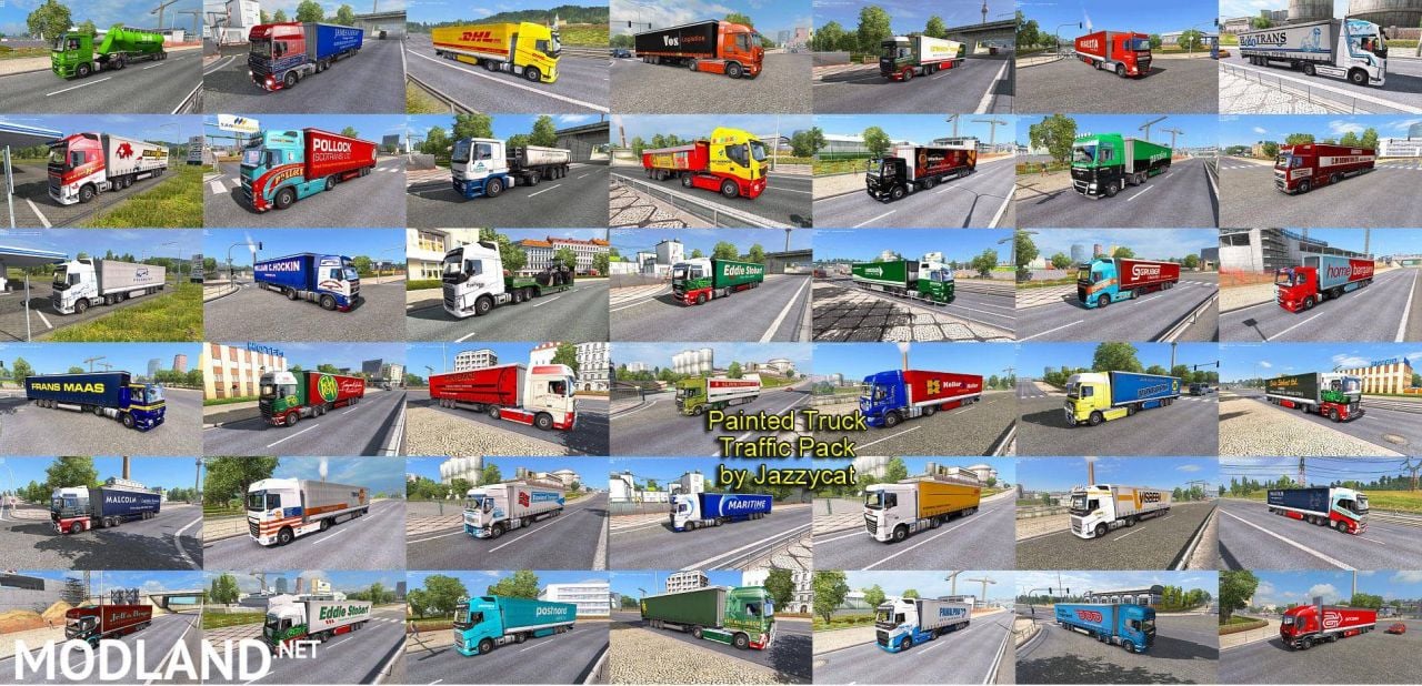 Painted truck traffic pack by Jazzycat