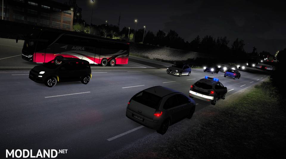 Realistic Headlight Beam Pattern