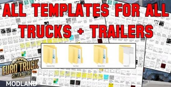 All template for ETS2 (Trucks, Trailers)