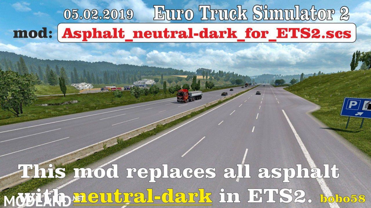 Road asphalt for ETS2 1.33.x