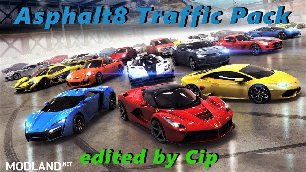 Asphalt 8 Traffic Pack ETS2 1.33 edit by Cip + Sounds