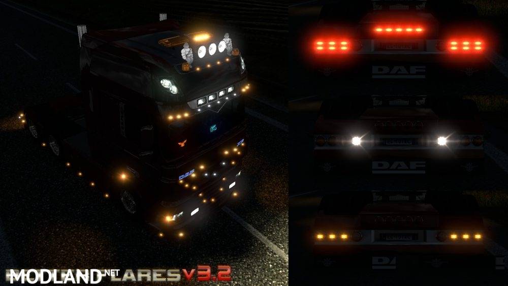 Better Flares v 3.2 for ETS2 plus Default Traffic addon