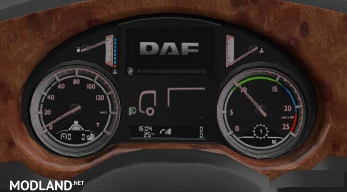 DAF XF Euro 6 Computer with own sounds for 1.30
