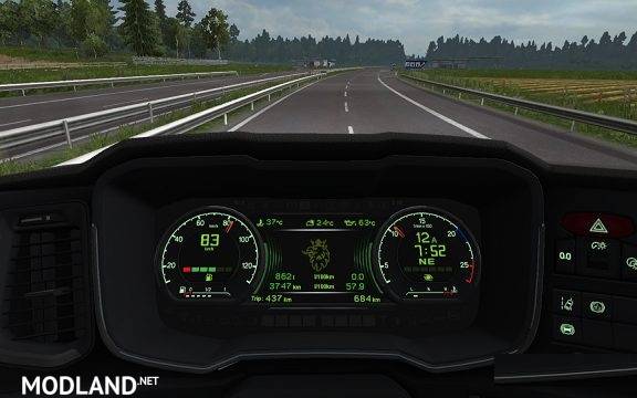New Scania Custom Dashboard Addon