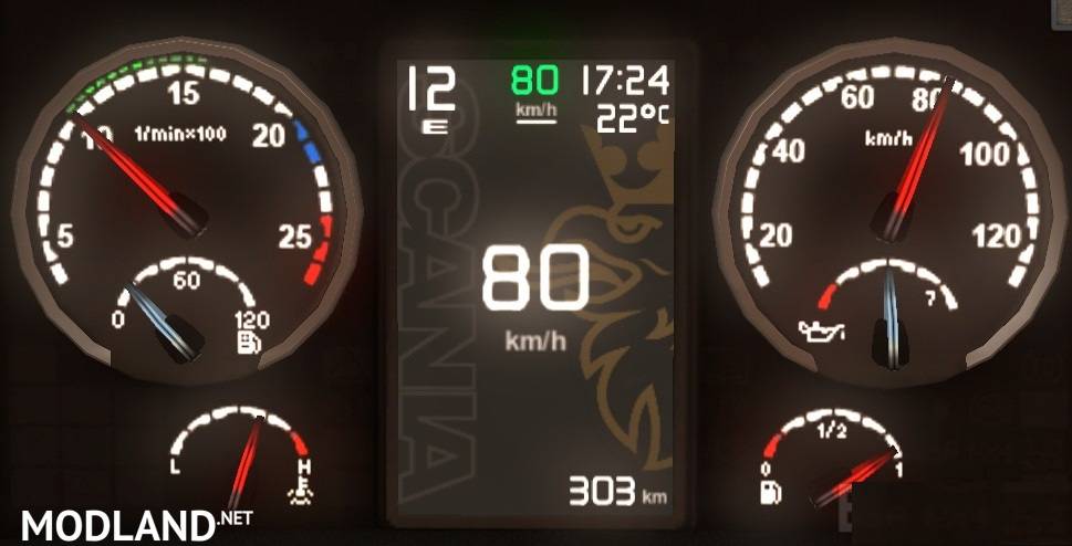 Scania Griffin Custom Dashboard