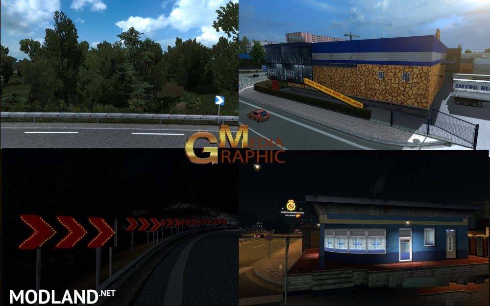 New Graphic Textures of real roads and vegetation