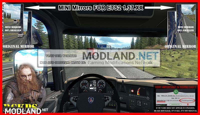 Mini Mirrors for ETS2 1.37.x
