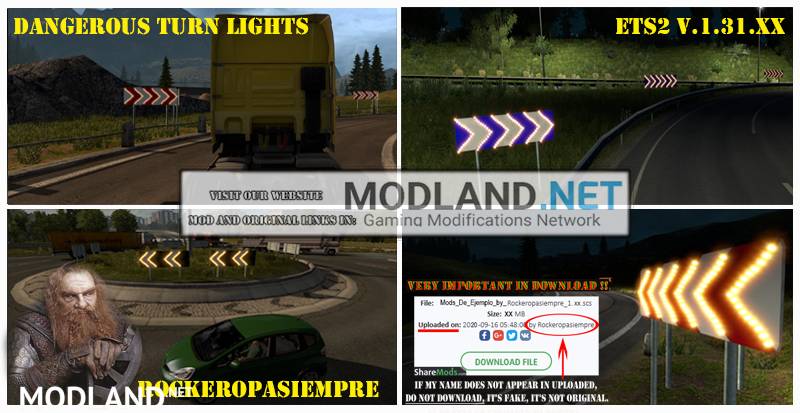 Dangerous Turn Lights ETS2 1.31.x