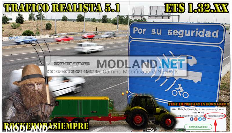 Realistic traffic 5.1 by Rockeropasiempre for v1.32.x