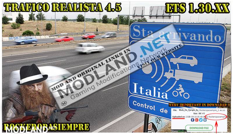 Realistic traffic 4.5 by Rockeropasiempre for v 1.30.x