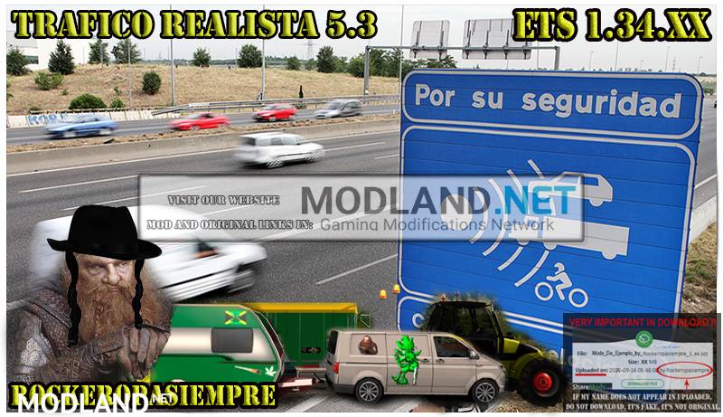 Realistic traffic 5.3 by Rockeropasiempre for v 1.34.x
