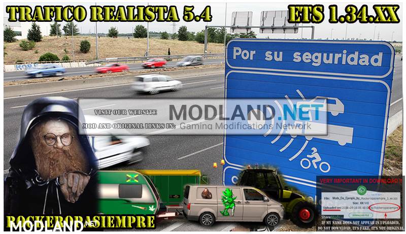 Realistic traffic 5.4 by Rockeropasiempre for v 1.34.x
