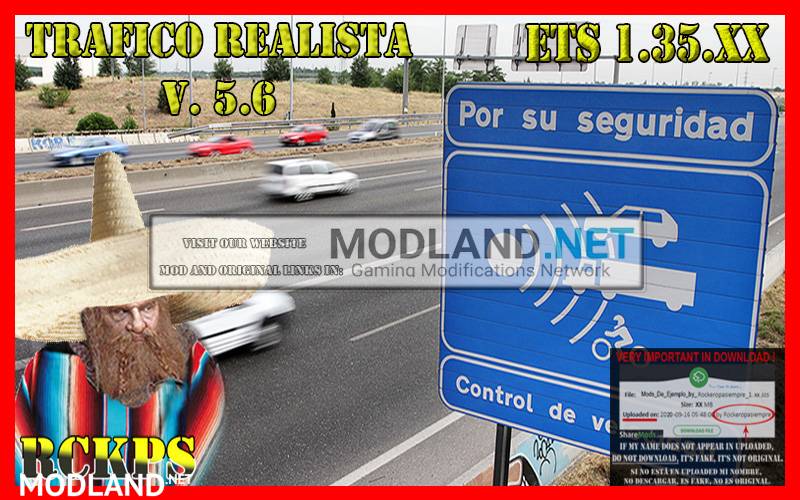 Realistic traffic 5.6 by Rockeropasiempre for v 1.35.x