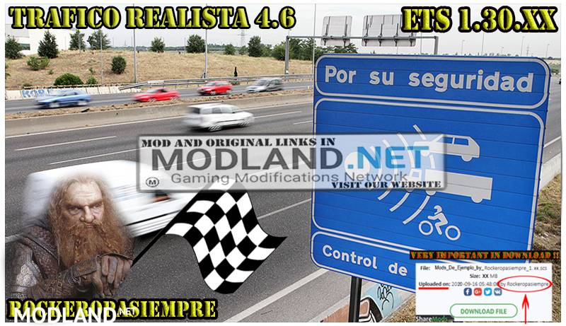Realistic traffic 4.6 by Rockeropasiempre for v 1.30.x