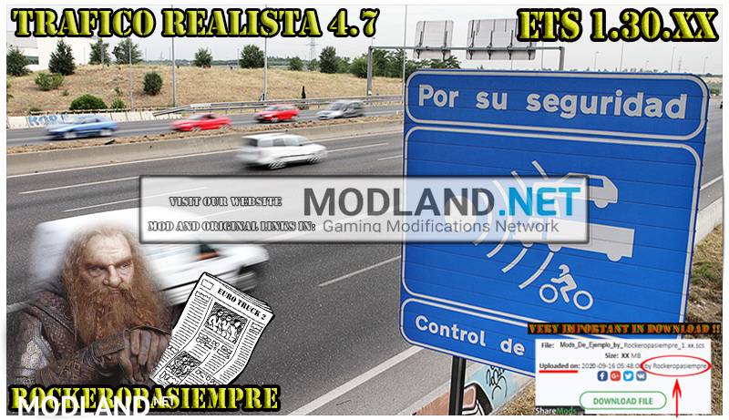 Realistic traffic 4.7 by Rockeropasiempre for v 1.30.x
