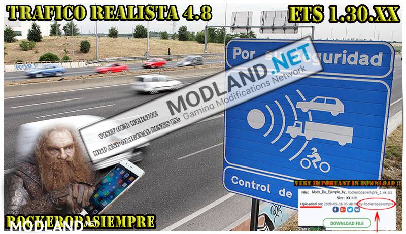 Realistic traffic 4.8 by Rockeropasiempre for v 1.30.x